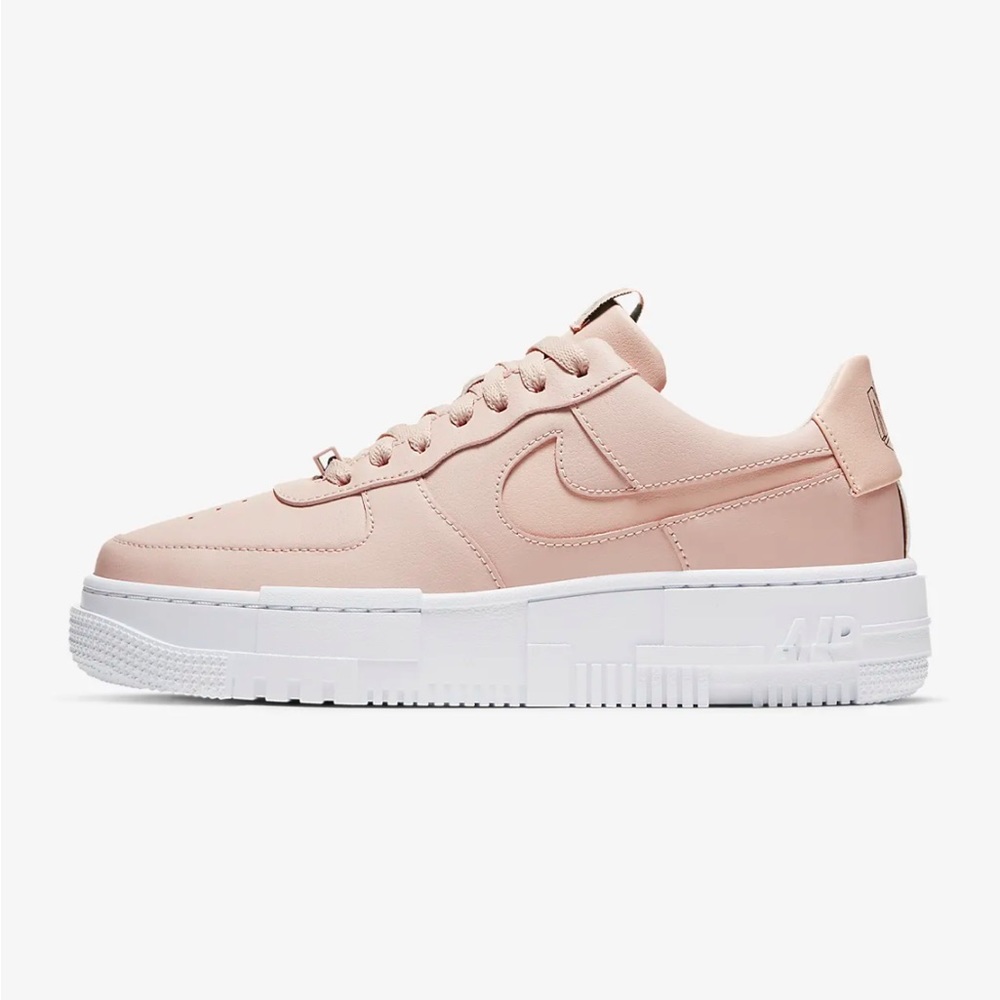 NIKE AIR FORCE ONES PIXEL PINK SNEAKER